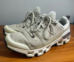 On Running Cloudwander Waterproof Hiking Sneaker Shoe Running Ivory Sand‎ W9.5 thumbnail 1