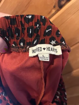 Inspired hearts cheetah sheer shorts w/ wide leg pants thumbnail 5