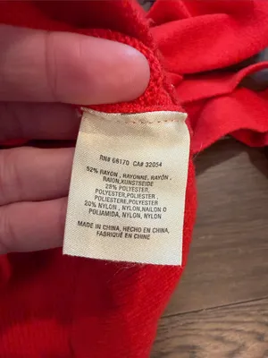 Ett:twa by Anthropologie Red Sweater in Size Small with Tie Waist - C11-266 thumbnail 5