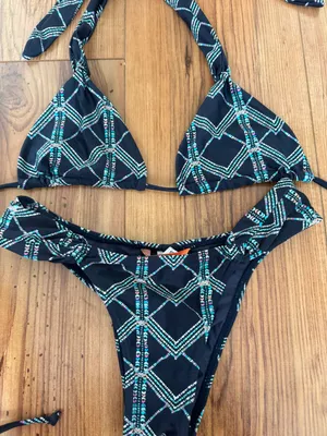 Agua Doce Blue Print bikini thumbnail 2