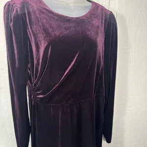CALVIN KLEIN Women’s Burgundy Dress Size Medium EUC thumbnail 4
