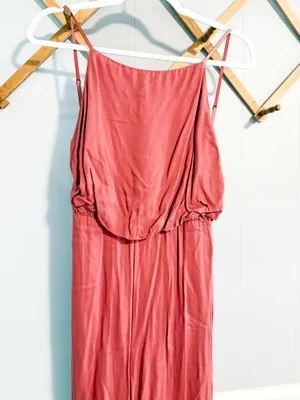 Sage backless jumpsuit pink  thumbnail 6