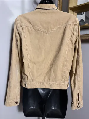 Abercrombie & Fitch Medium Tan Corduroy Jean Jacket thumbnail 2