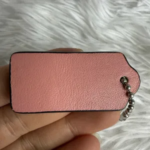 1.5" COACH Pink Fob Bag Charm Hang tag Hangtag thumbnail 2
