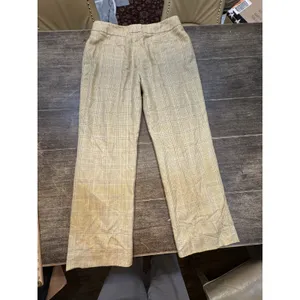 Vintage Carlisle Silk Wool Blend Textured Plaid Trouser Size 14‎ Lined thumbnail 4