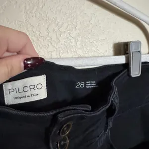 Anthropologie Pilcro The Skipper Seamed High-Rise Cropped Wide-Leg Jeans‎ Sz 28 thumbnail 6