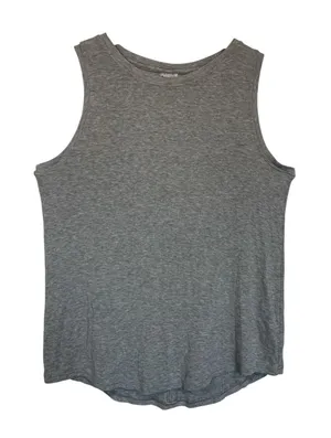 Athleta Gray Ribbed‎ Tank Top Sleeveless Athletic Casual Top Size S thumbnail 1