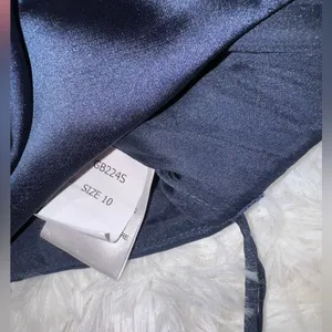 NWOT Amsale Jara Strapless formal gown French Blue sz 10 thumbnail 6