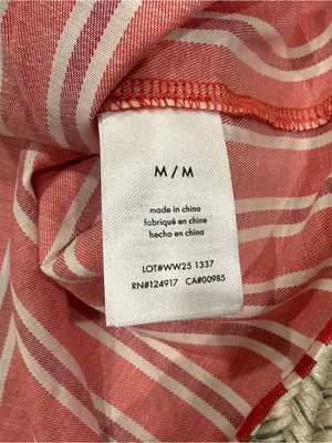 NWT WeWoreWhat by Anthropologie Red Stripped Scoop Beck Cami thumbnail 9