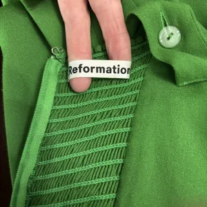 Reformation Alva Jumpsuit Womens 2 Kelly Green‎ Smocked Wide Leg Sleeveless Crop thumbnail 11
