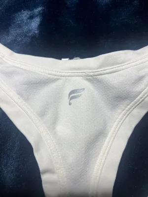 Fabletics White Racerback Tank - Performance Active Top thumbnail 2