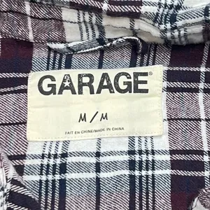 Garage Grunge 90s Inspired Lightweight Flannel Soft EUC Sz M Plaid Y2K Nostalgia Cotton thumbnail 3