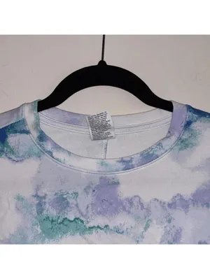 All in motion blue and purple watercolor tie-dye pullover sweatshirt thumbnail 2