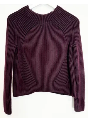 Athleta Rockland Sweater Size XXS‎ Black Auberge Rib Knit Gorpcore Cabin Slouchy thumbnail 2