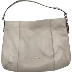 COACH White Medium Leather Handbag thumbnail 1