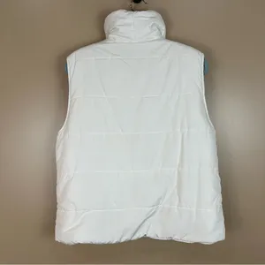 Vintage Lee Winter White Cream Puffer Vest Large Casual Cozy Outdoors Cabincore thumbnail 8