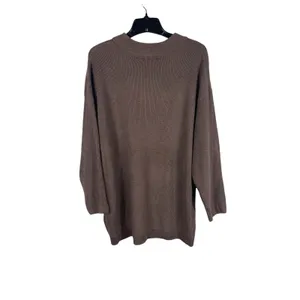 Free People FP Beach Oversized Pullover Sweater Brown Cotton Blend Stretch NWT L thumbnail 3