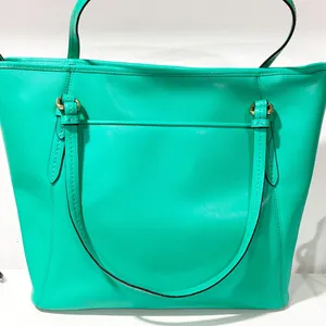 Coach Purse Peyton Saffiano Leather Zip Top Tote Handbag NoA1481-F27349 Green thumbnail 4