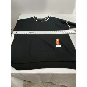 Womans Grace The Perfect Fir Woman 2x Black White Pullover Long Sleeve Sweater thumbnail 5