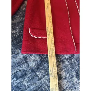VTGButte Knit Blazer Womens Jacket Wool Marked Size14 Retro 60s Jackie Old Money thumbnail 6