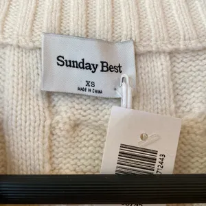 NWT Sunday Best Sz XS Winston Cable Knit Sweater Vest Merino Wool Cropped Preppy thumbnail 3