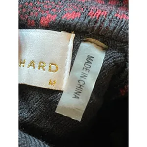 Amanda Uprichard Black And‎ Red Knit Keyhole Mock Neck Sweater Dress Size M thumbnail 7