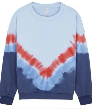 FP Movement Free People Metti Oversized Tie Dye Crewneck Sweatshirt Size S thumbnail 1
