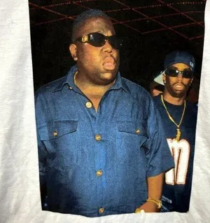 The Notorious BIG Bad Boy Club Poster Hip Hop Tee S thumbnail 2