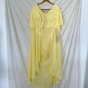 Source Unknown 3 Piece Chiffon Matching Tunic Beaded Asymmetric Set Size 26 thumbnail 4
