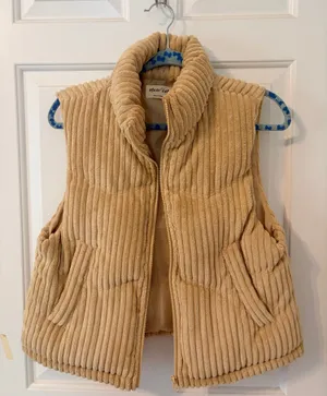Corduroy puffer vest Tan Size M thumbnail 1