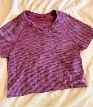 Lululemon Swiftly Tech Short Sleeve Striped Top 4 thumbnail 1