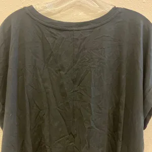 Ava & viv black short sleeve tie front basic tee NWT thumbnail 8