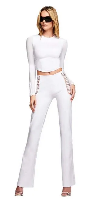 I.AM.GIA Vera‎ Pants White Medium Hippie Bella Hadid Gigi LA Hollywood thumbnail 1