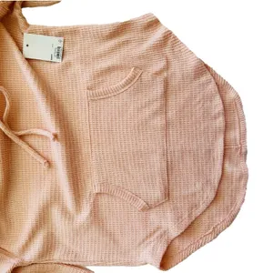 SO Hoodie Sweater Peach Kangaroo Pocket Pullover Lightweight Top Small NEW thumbnail 8
