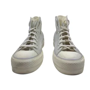 Converse Shoes Womens 9 CTAS Lift Platform‎ Metallic Silver Sneakers 571082C thumbnail 4