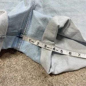 Abercrombie & Fitch Curve Love The Dad Short High Rise Cuff Hem Light Wash 34/18 thumbnail 13