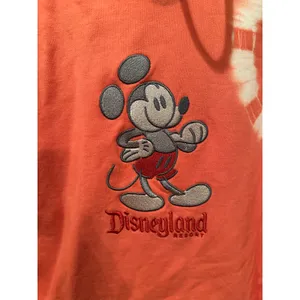 NWOT Disneyland Mickey Mouse Genuine Mousewear Orange Tie Dye Hoodie XXL thumbnail 2