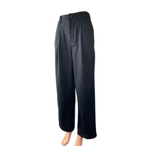 Urban Outfitters Women's Black Pleated High Rise Wide Leg Trousers Pants Size S thumbnail 3