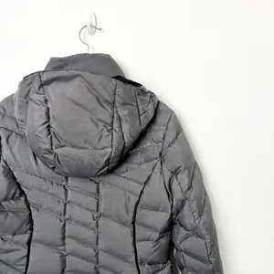 [Spyder] Gray Timeless Long Down Filled Hooded Puffer Jacket Winter Coat Small S thumbnail 8