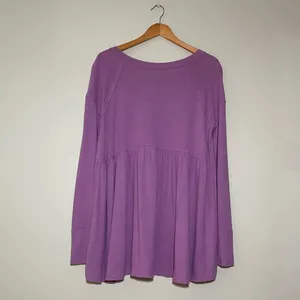 Free People Forever Your Girl Babydoll Long Sleeve Top thumbnail 7