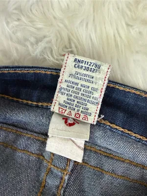 True Religion Billie Low Rise Bootcut Jeans Size 29 Dark Wash Made in USA thumbnail 5