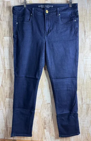 American Eagle Outfitters Women's Skinny‎ Jeans Dark Wash Size 16 thumbnail 1