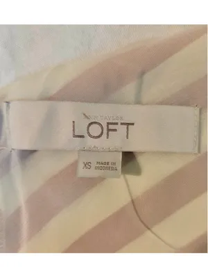 LOFT Women’s XS Rust & Cream Striped Sleeveless Maxi Dress thumbnail 3