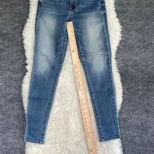 American Eagle Medium Wash High Rise Jegging Denim Jeans Y2k Grunge Alt Casual thumbnail 4