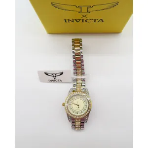 Invicta Wildflower Women's 32mm Two Tone Silver Gold Crystal Accented New In box thumbnail 9