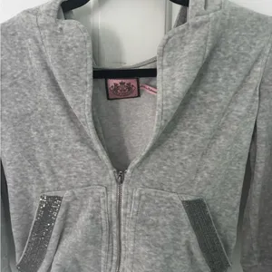 Juicy Couture Gray Hoodie with Pink Label thumbnail 2