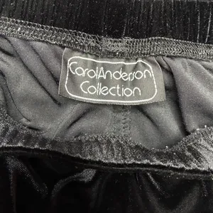 Vintage Carol Anderson Collection Black Velvet Midi Maxi Skirt thumbnail 8