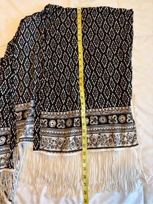 Abercrombie & Fitch Kimono Shawl Swim Suit Cover Up One Size Fringed Boho W4 thumbnail 8
