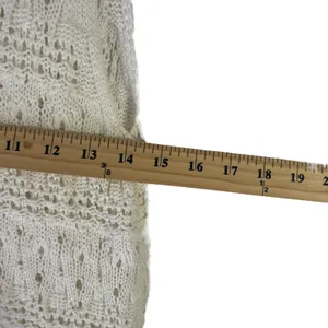 Wyatt Women's Size Medium White Sleeveless Crochet Top Festival Boho‎ Cottage thumbnail 7