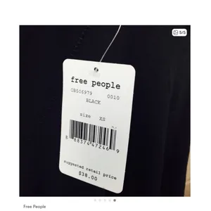 FREE PEOPLE We the Free Oversized Black Halter Tank Top Flowy Size Small S thumbnail 5